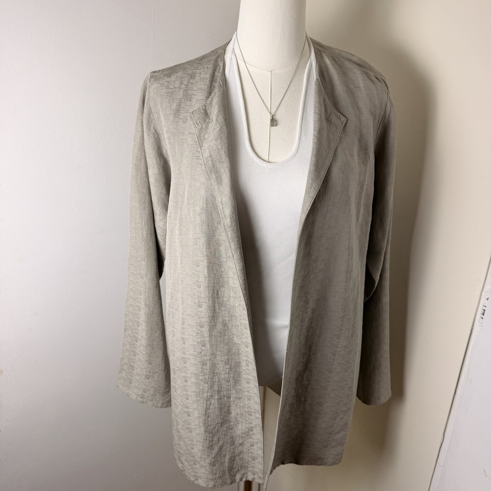 Eileen Fisher Women's Silk Linen Blend Cardigan Sweater XS